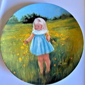 Vintage 1989 Donald Zolan "Meadow Magic" Numbered Collector Plate